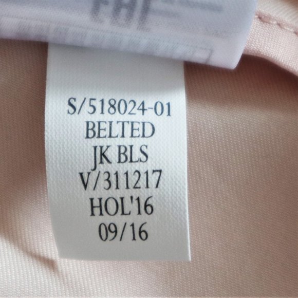 Banana Republic Soft Pink Lightweight Peplum Blazer with Bows NWT - Picture 10 of 10